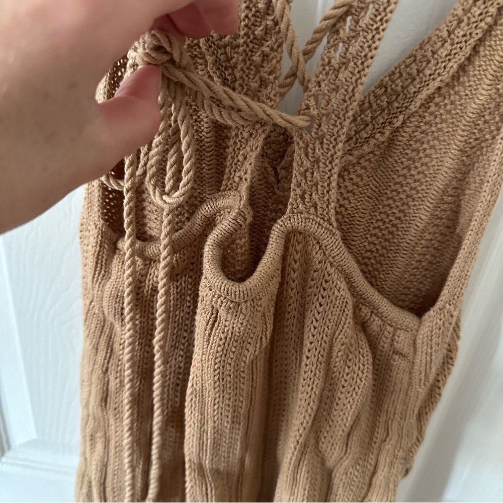 Tan Knit Dress - Picture 2 of 7